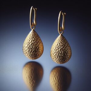 yellow gold teadrop earrings